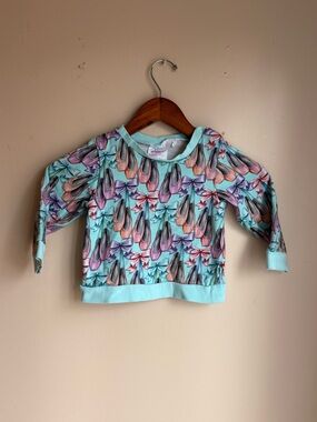 Posh Peanut sold out ballet slipper crewneck 3t